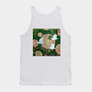 Three Cosmic Birds Digitally Altered Version of Original Work 11 Tank Top